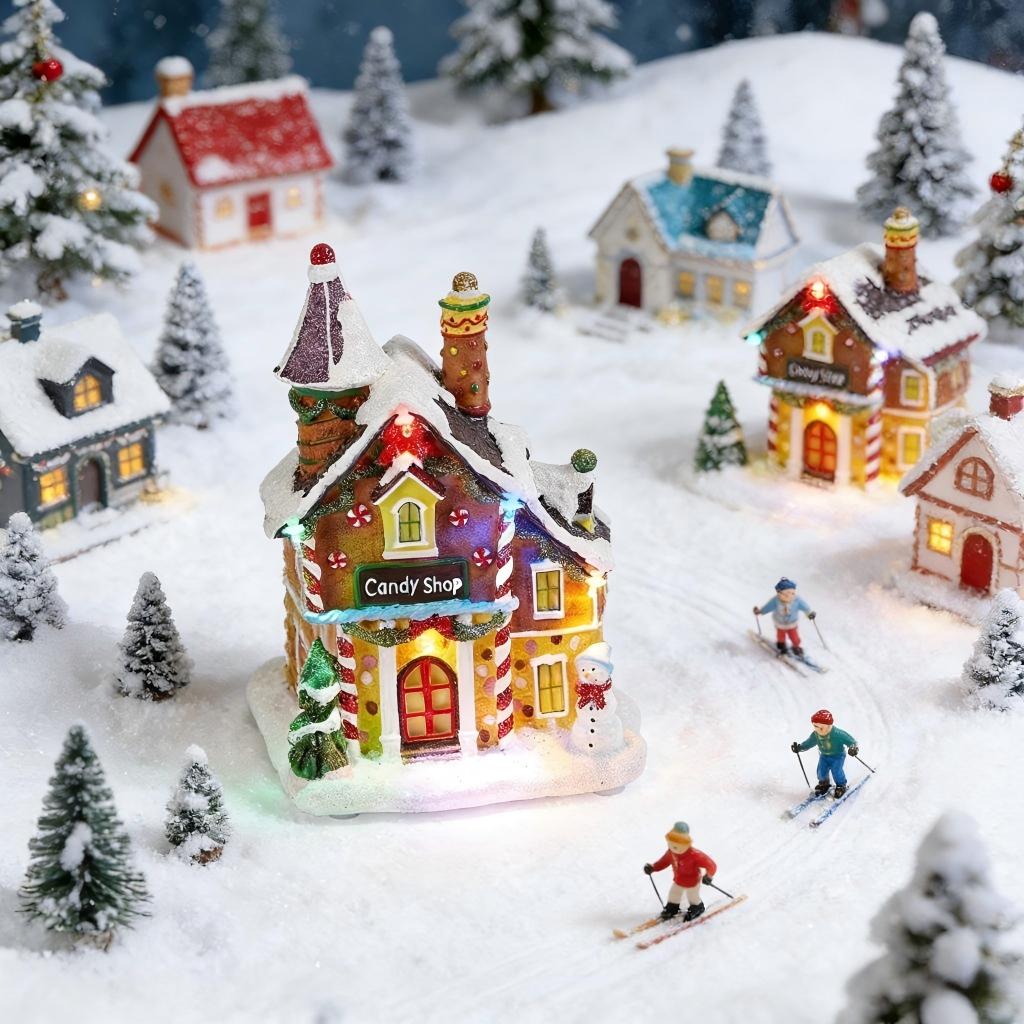Home Fragrance Gingerbread - Christmas Candy Gingerbread House Decor -