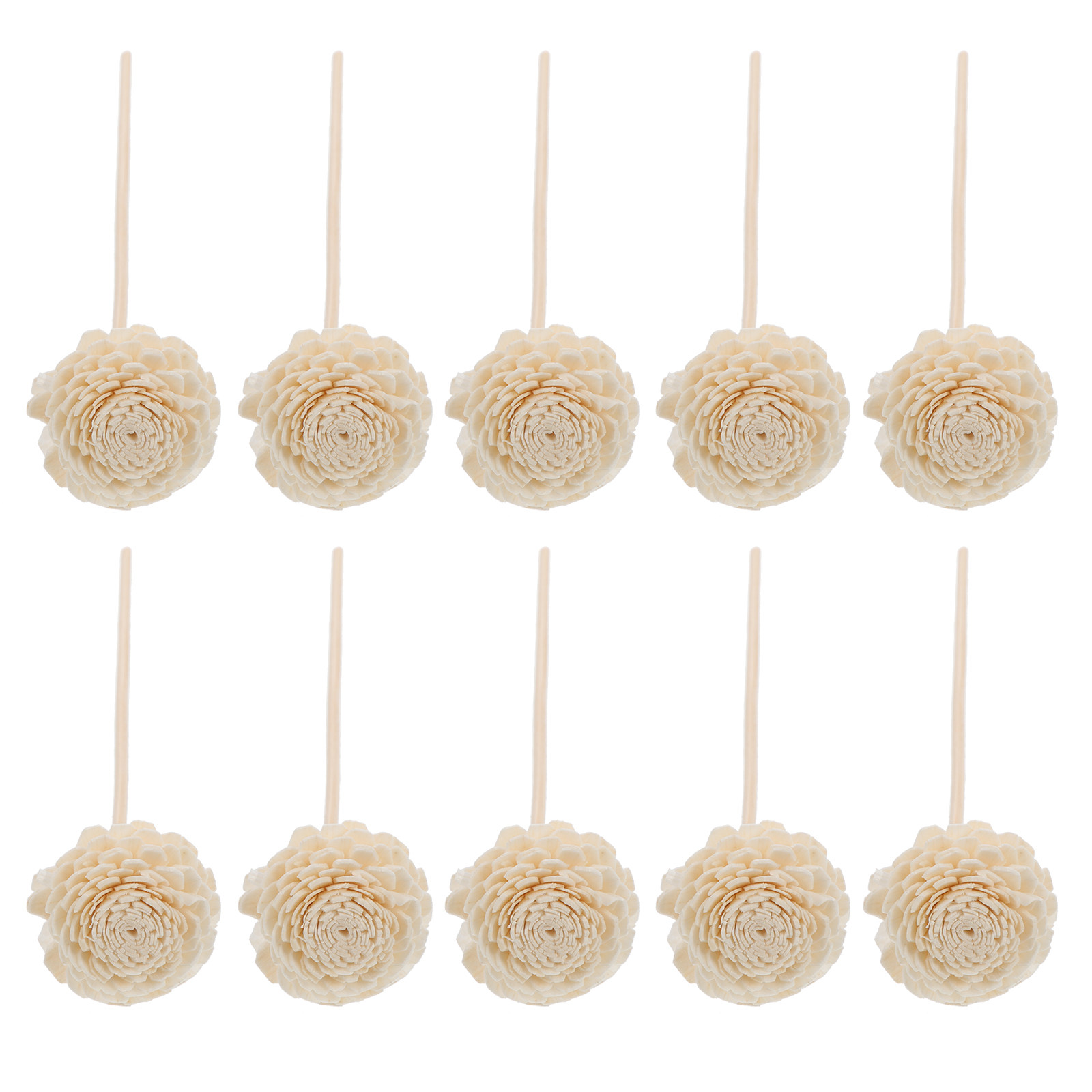 Home Fragrance Diffuser Refills - 10Pcs Rose- Reed Sticks Aroma Diffuser
