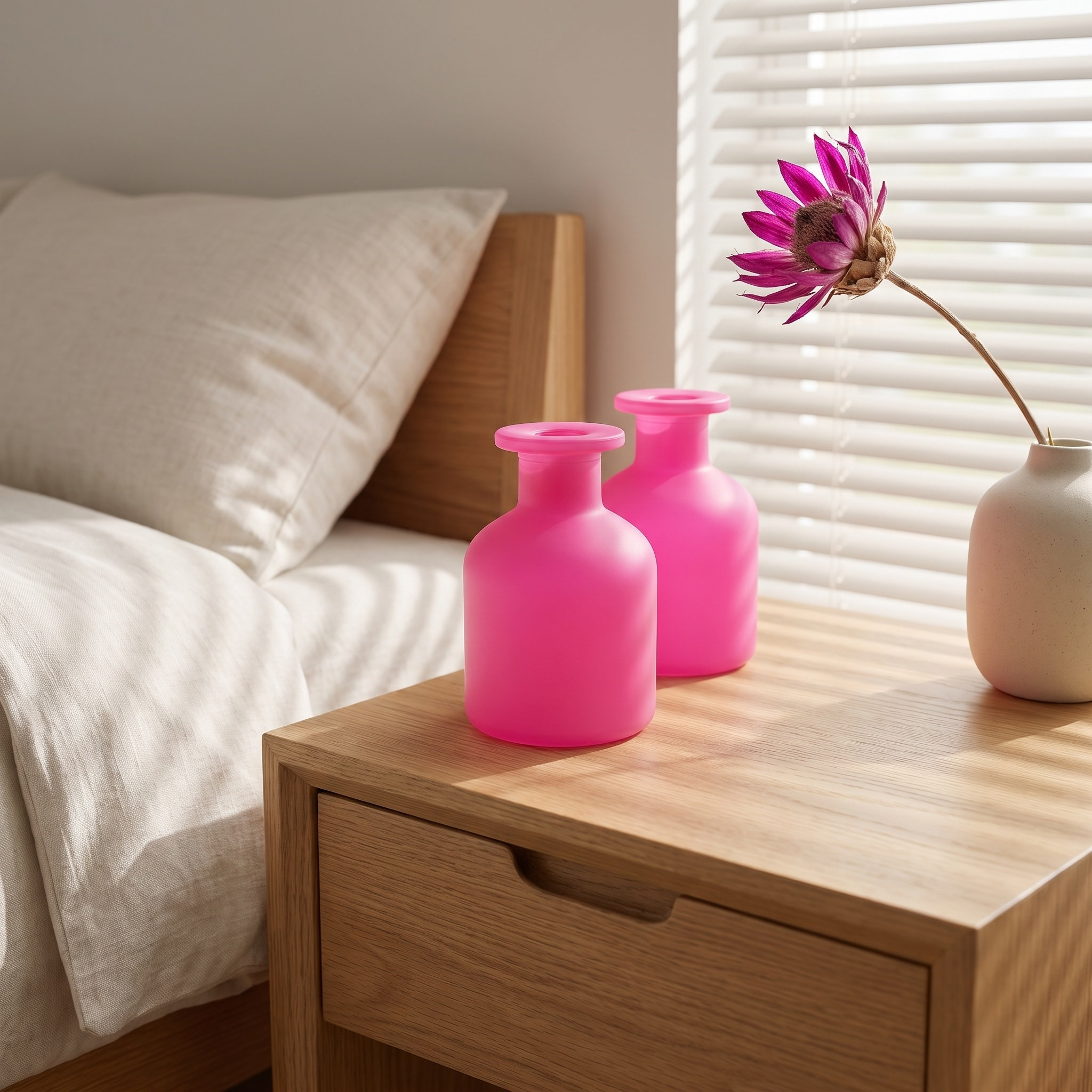 Home Fragrance Diffuser Refills - 2Pcs Glass Reed Diffuser Bottles 5Oz