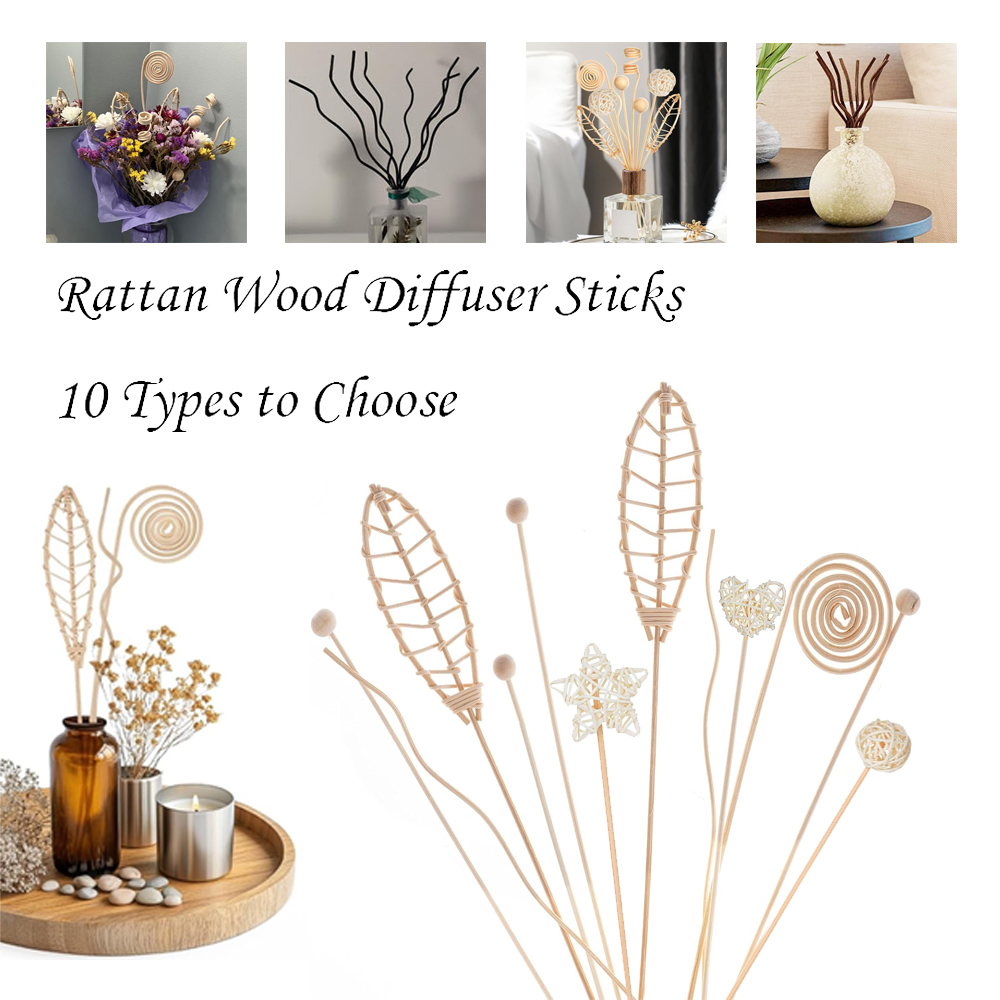 5/15Pcs Long Wavy Rattan Reed  - Home Fragrance Diffuser Refills 评论和价格