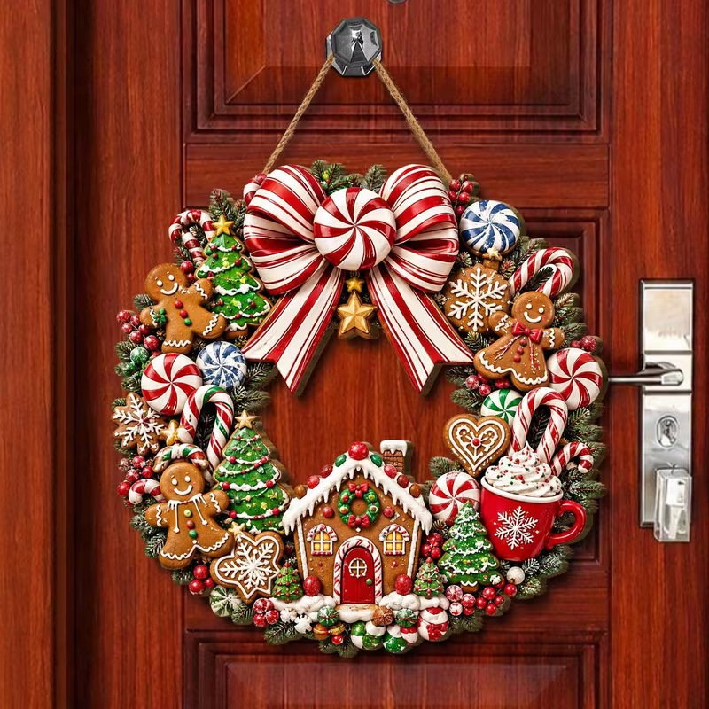 1 Piece Large 2D Flat Christma - Home Fragrance Gingerbread 评论和价格
