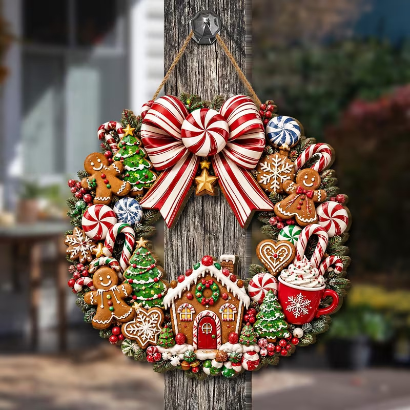 1 Piece Large 2D Flat Christma - Home Fragrance Gingerbread 评论和价格