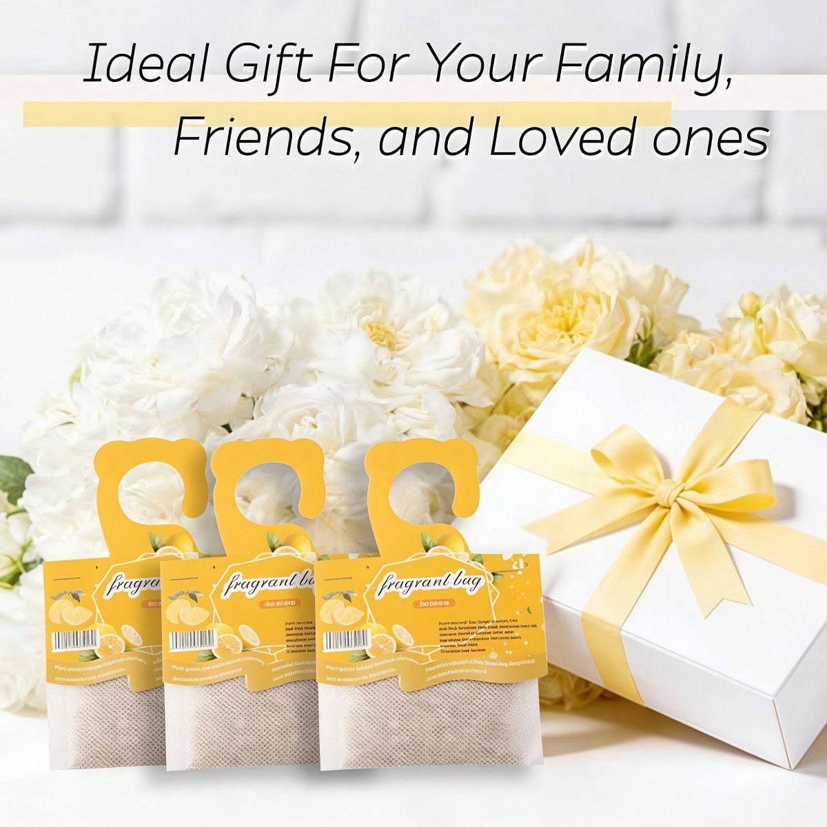 Hanging Lemon Scented Sachets, - Home Fragrance Janzen 评论和价格