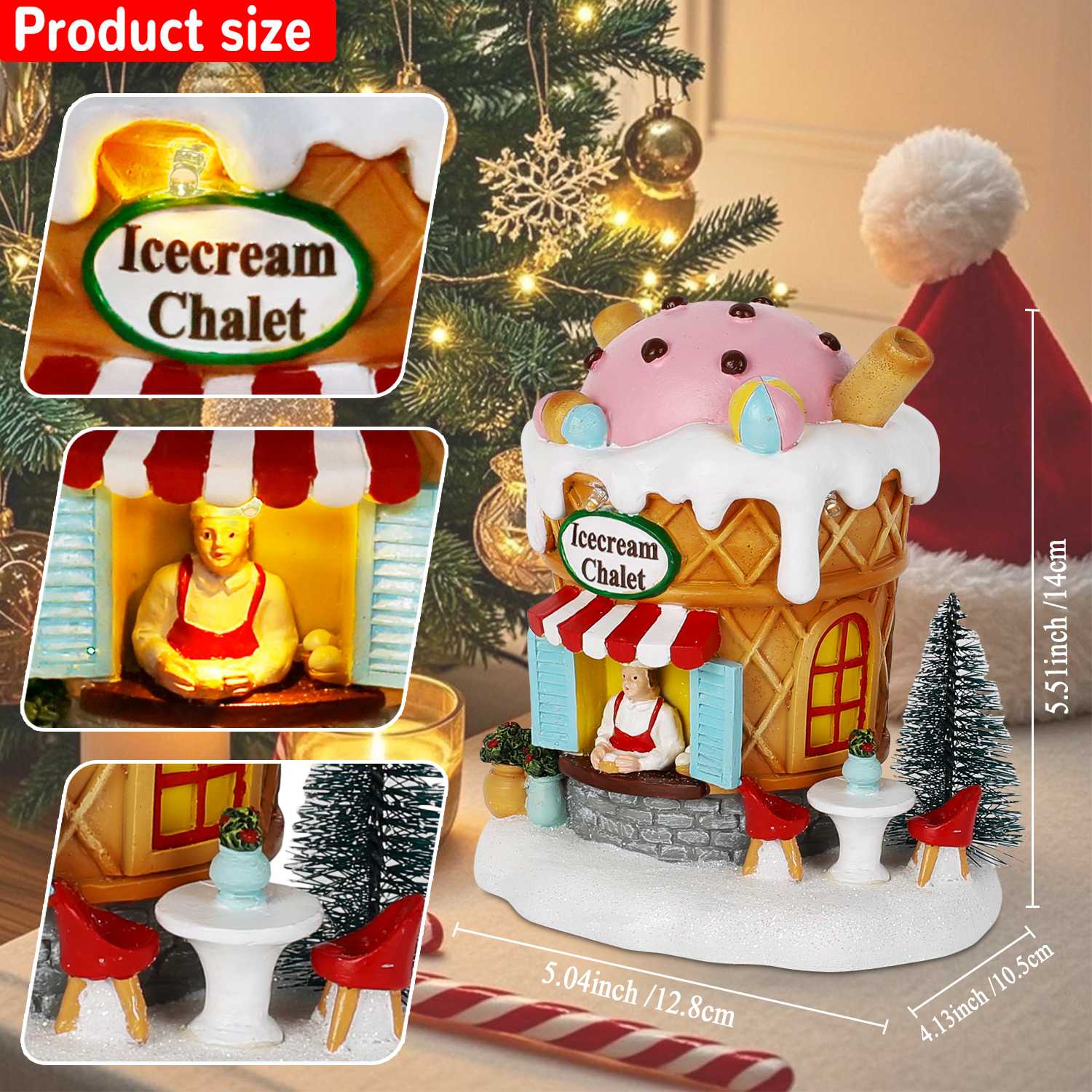 Light up Gingerbread Village H - Home Fragrance Gingerbread 评论和价格
